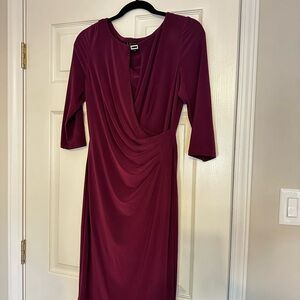 Lauren Ralph Lauren Purple Long Sleeve Dress